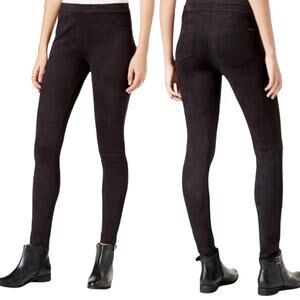 Anthropologie Sanctuary Faux Suede Grease Leggings Skinny Pant Stretchy Black XS